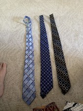 Lot Of Three Michael Kors Men  s Ties In Blues Different Designs