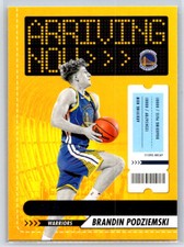 2023-24 Hoops Brandin Podziemski #15 Arriving Now Golden State Warriors