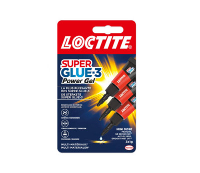 Loctite Super Glue Mini Power Gel 3 x1g Sekundenkleber extra stark