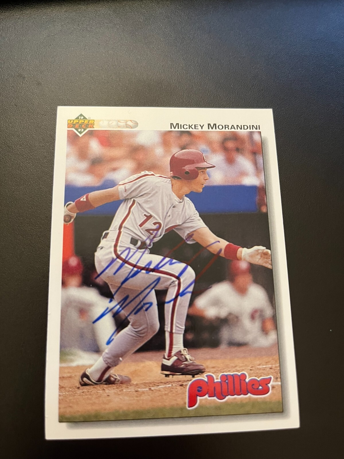 1992 Upper Deck - #449 Mickey Morandini; autographed