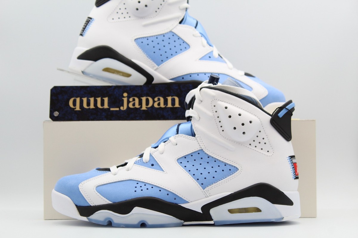 靴 NIKE AIR JORDAN 6 UNC CT8529-410 CT8529-410 Nike Air Jordan 6 UNC University Blue White