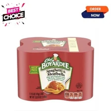 Chef Boyardee Spaghetti and Meatballs, 14.5 Oz Cans. Pack of 4