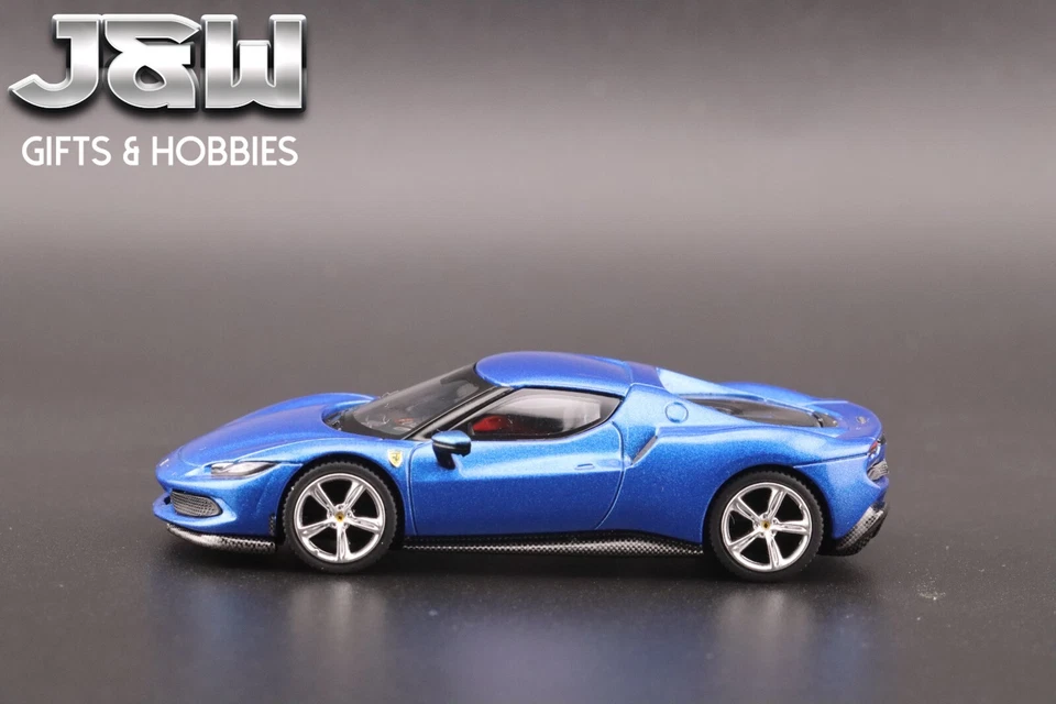 BBR Models Ferrari 296 GTB Blu Corsa 1/64 - Image 2 of 4