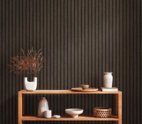 As Creation Vliestapete Braun Schwarz Holz Paneele 3D Optik 39109-3 (2,52€/1Qm)