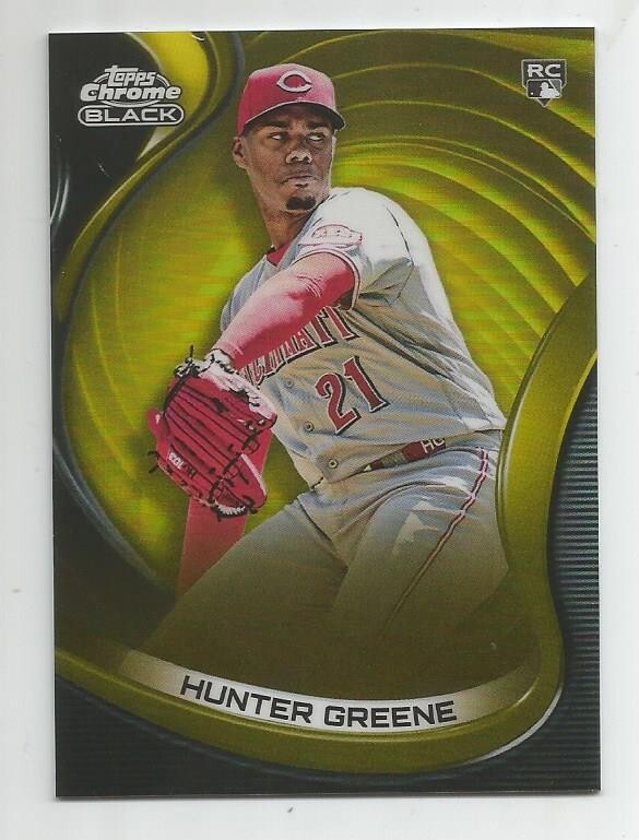 Hunter Greene 2022 Topps Chrome Black #41 Gold Refractor /50 Price
