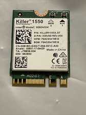 DELL Killer N1550 Wireless G7 7590 Dual Band WLAN WiFi Bluetooth 28V8D 028V8D