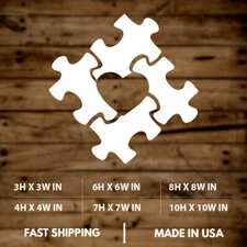 Puzzle Pieces|Autism Awareness|Vinyl Sticker|Decal for Window|Laptop|Car|Tablet