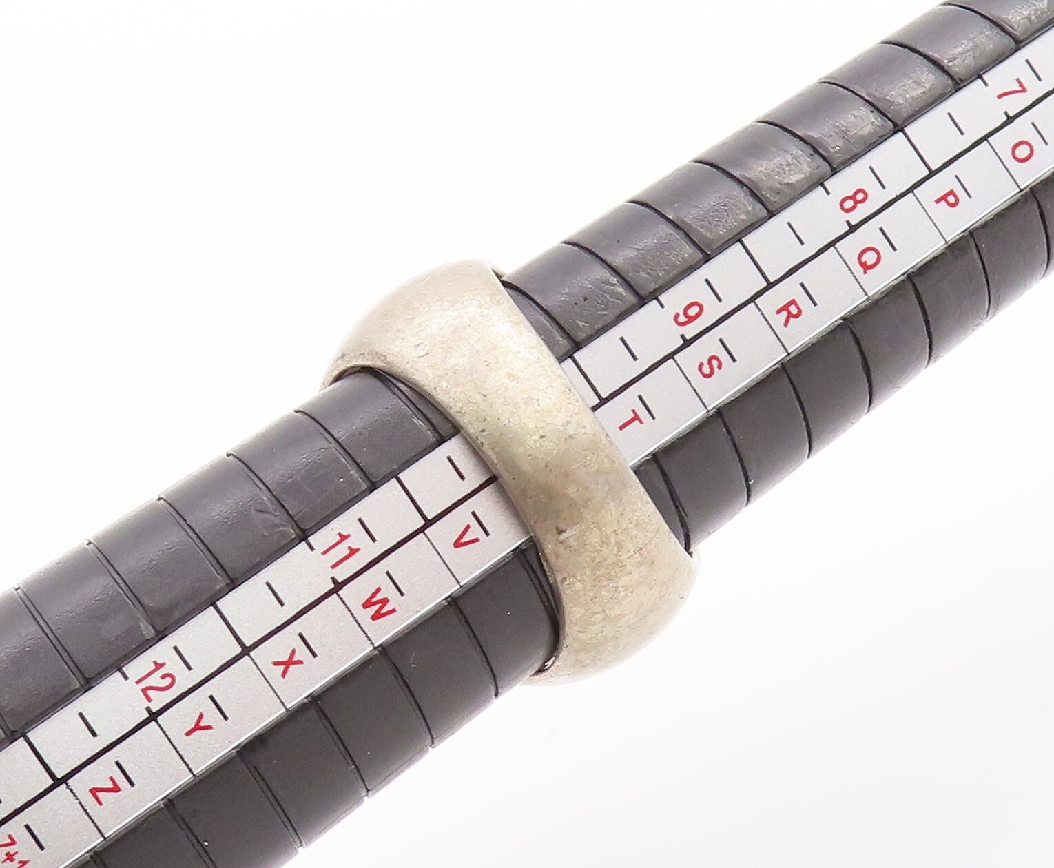 925 Sterling Silver Vintage Ring Solid Cutout Hal… - image 7