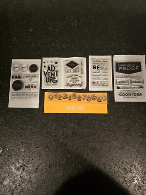 Lot Of 6 Studio Calico Acrylic Stamps