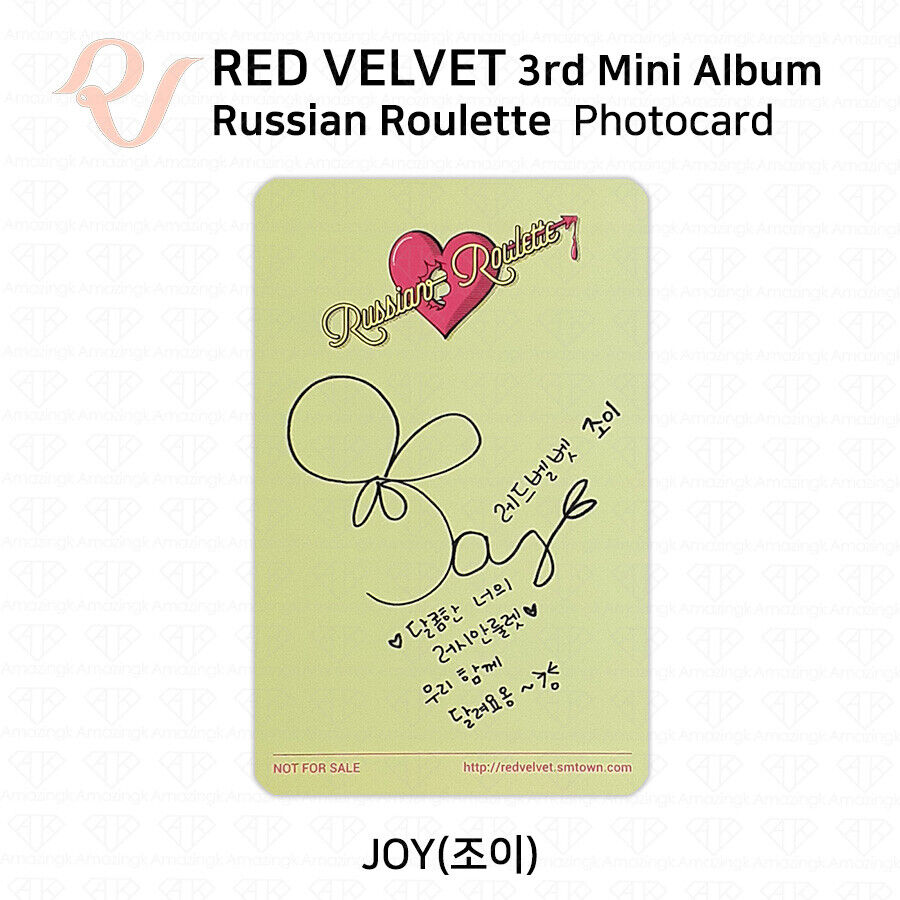 US SHIPPING RED VELVET 3rd Mini Album [Russian Roulette]  CD+Photobook+Photocard