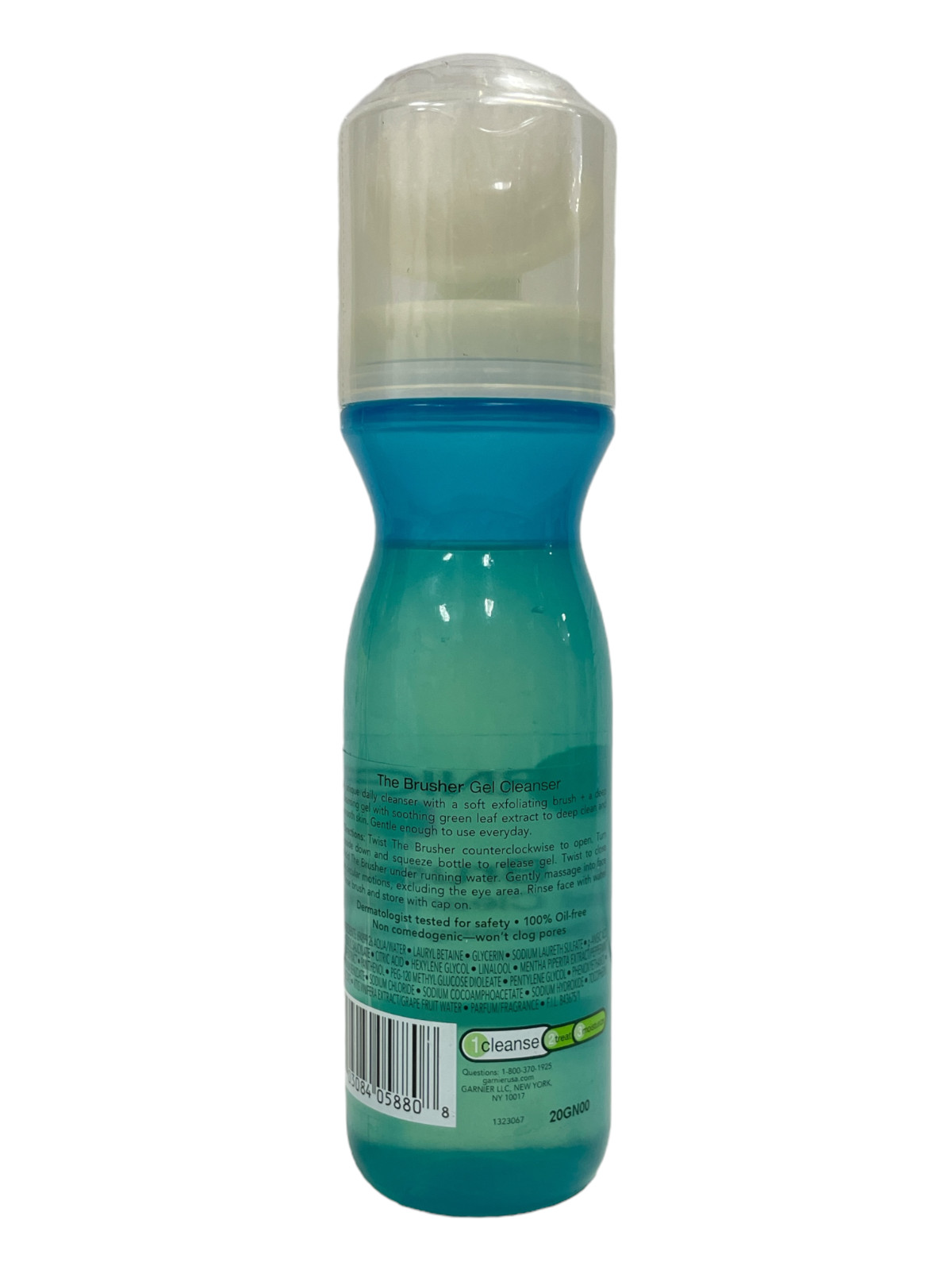 Garnier The Brusher Gel Cleanser Deep Cleansing Formula (5fl/150ml) New, Sealed