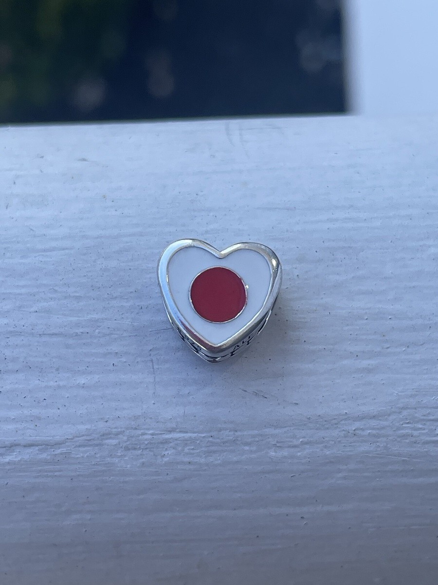 Pandora Japan 🇯🇵 Exclusive Country Flag Colors Heart Charm