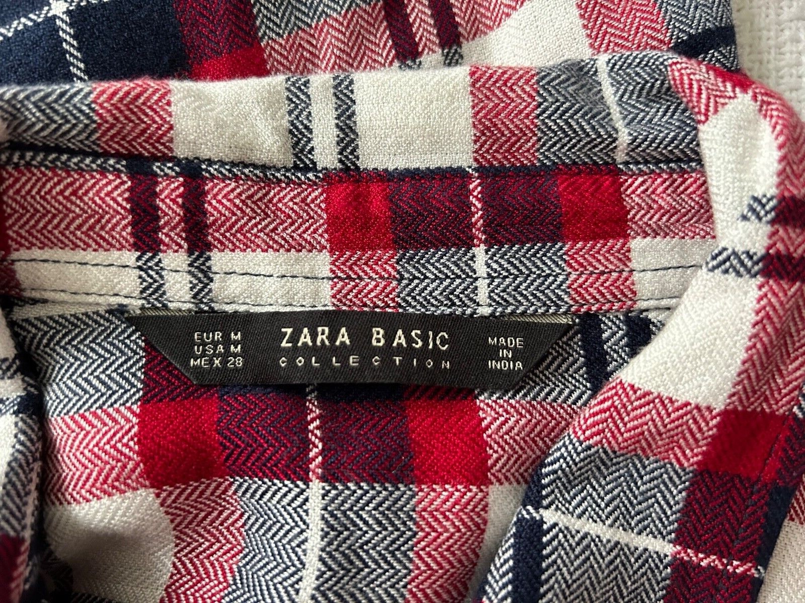 Women's plaid Zara Basic Collection button-up lon… - image 20