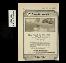 1921 Lowe Brothers Paint Paints Old Place Spring Vintage Print Ad 13953