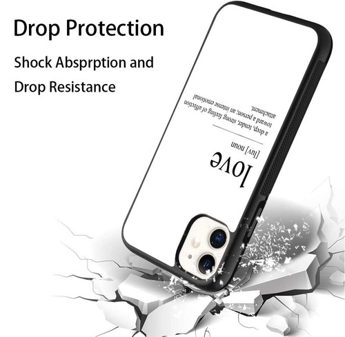 For iPhone SE XS XR Max 5 6 7 8 Plus Anti scratch Cover Love Definition meaning - Picture 24 of 25