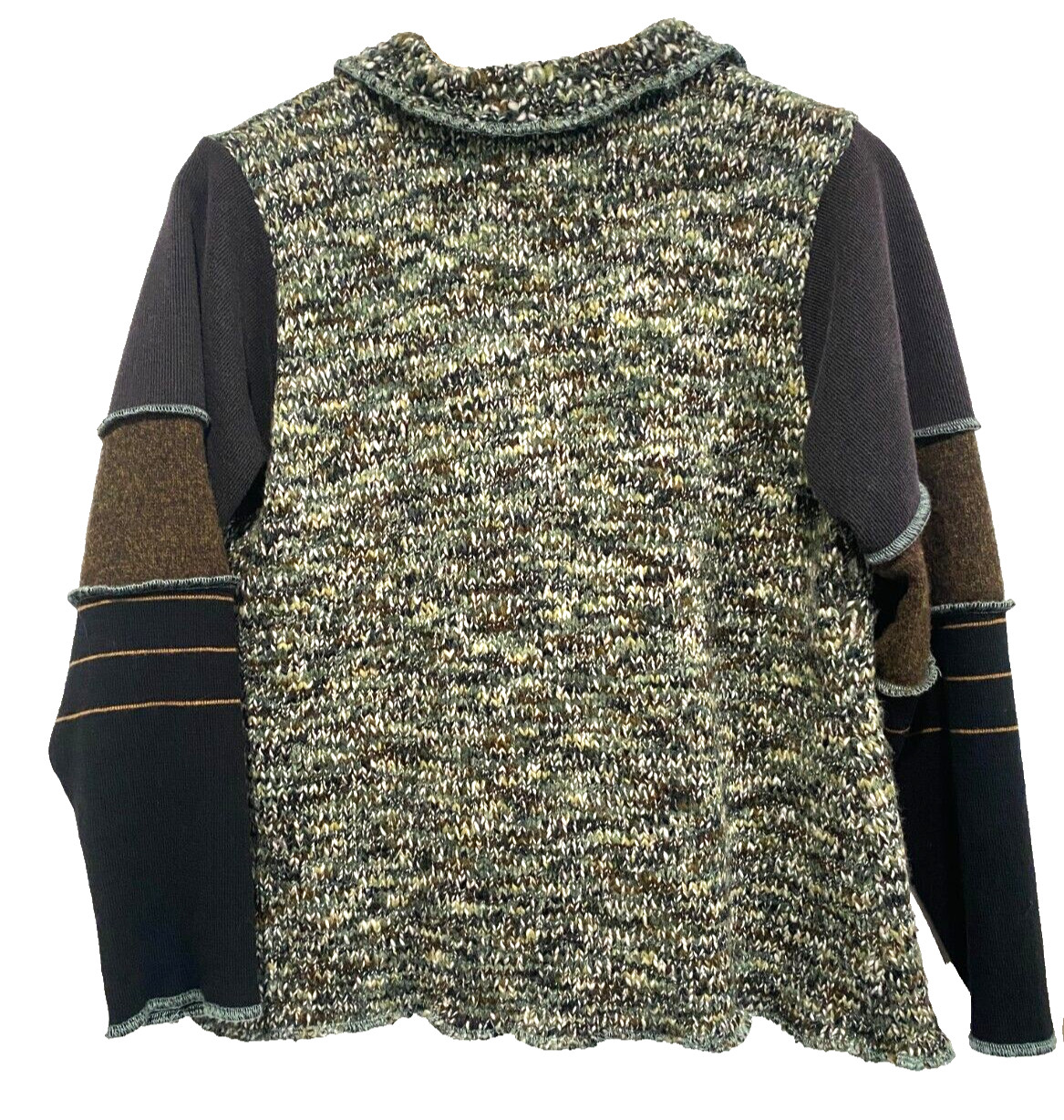 Robin Brickell - Vintage patchwork Hand knitted s… - image 2