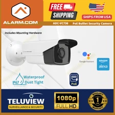 Alarm.com 1080P HD POE Weatherproof Bullet Security Camera 4mm (ADC-VC736)