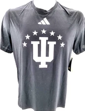 NEW Indiana Hoosiers Black Adidas Creator SS Crew Neck Tee Shirt Men's XL
