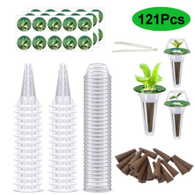 121x Hydroponic Garden Seed Pods Grow Anything Kit with Accessories Sponge  Dome | eBay