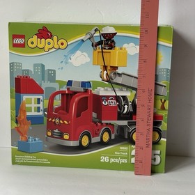LEGO Duplo: Fire Truck Camion Pompieri, Retired Preschool Building Toy 10592