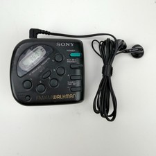 Sony SRF-M32 FM/AM Walkman Radio  Sony MDR-E821 Headphones Tested Working