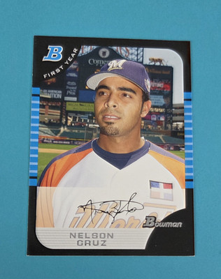 2005 Bowman Draft Picks & Prospects RC #BDP165 Nelson Cruz BASEBALL Card H9