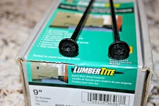 Hillman 9" LumberTite Screws 50 Pack Hardware Heavy Duty Wood Fasteners, 48121