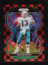2021 Panini Prizm Black & Red Checker Prizm Dan Marino #112 HOF lz7
