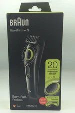 Braun Beard Trimmer 3 Beard Trimmer for Men, Hair Clipper, BT3221, BRAND NEW