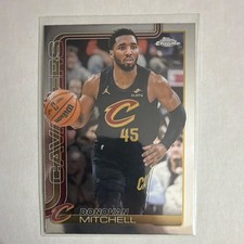 Topps 2025-26 Chrome Donovan Mitchell #69 Cleveland Cavaliers Refractor