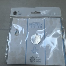 Beatrix Potter Peter Rabbit 50p Coin 2019 - Royal Mint Sealed Pack BUNC
