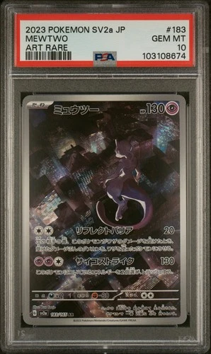New Listing2023 Pokemon SV2a JP MEWTWO Art Rare PSA 10