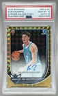 Kon Knueppel 2025 Bowman Chrome Gold Geometric Refractor RC Auto 16/50 PSA 10/10