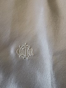 Vintage Christian Dior Liquid Satin Lace Half Slip Culotte Pettipants White S