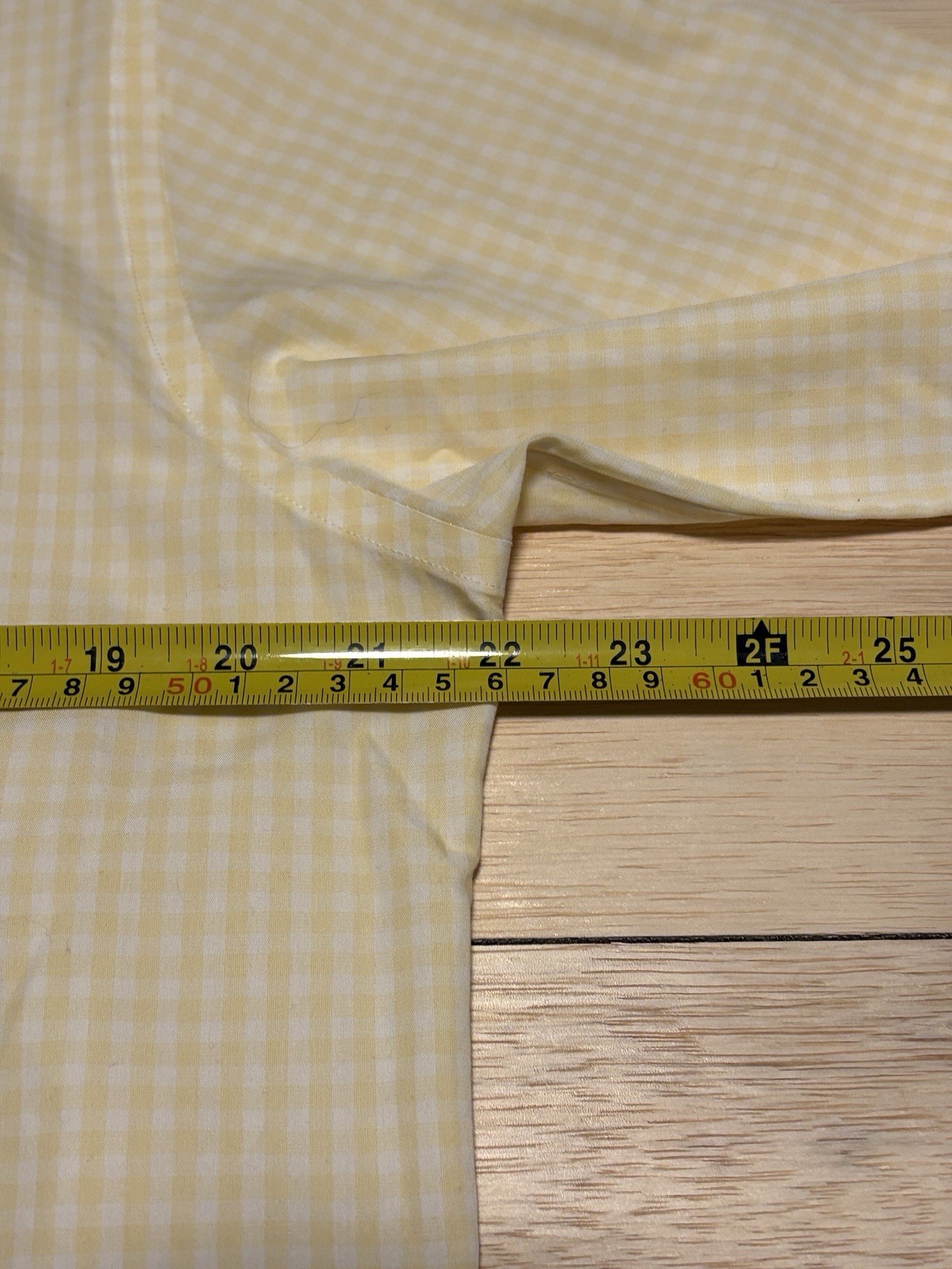 Brooks Brothers Non Iron Shirt Men’s Large  15-1/2 Yellow White Checkered NWT thumbnail 6