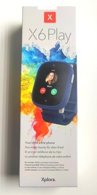 XPLORA X6 Play 2.Gen Blau_Kindersmartwatch SOS GPS Textilarmband_Nano Sim _ NEU