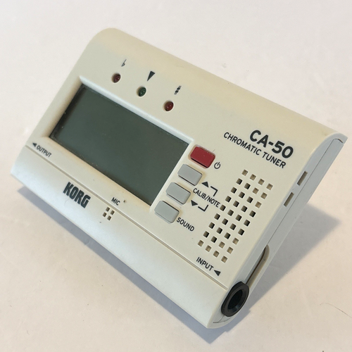 Korg CA-50 Chromatic Tuner w/ Output Jack, Folding Stand. White. Auto power off - Picture 5 of 6