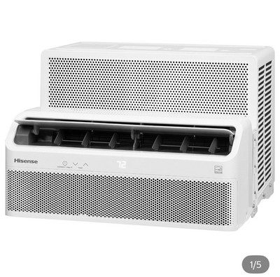 Hisense 8,000 BTU Smart Inverter Window AC White Wi Fi Alexa HLAW0825TW