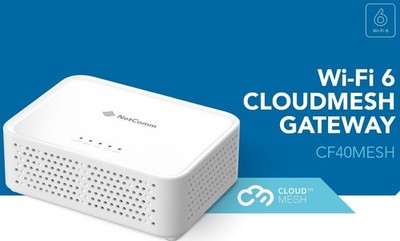 NETCOMM CF40MESH Smart Wi-Fi 6 Cloudmesh Modem Router Gateway NBN Compatible
