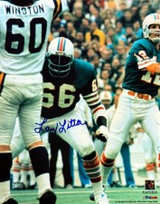 Larry Little signed Miami Dolphins NFL 8x10 Photo imperfect - COA (HOF/17-0)