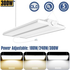 300 Watts LED Linear High Bay Light Commercial Ceiling Fixtures Adjustable Model