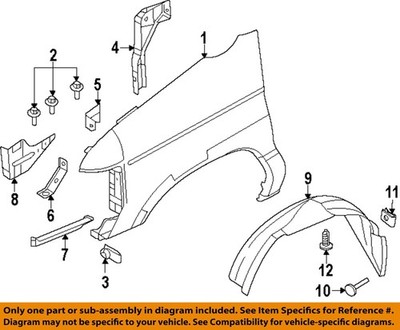 FORD OEM 08-26 E-150 Fender Fender Components-Front Bracket 8C2Z16C198A