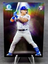 2023 Bowman Francisco Alvarez Chrome Rookie Spotlights SP #BS-12 New York Mets