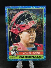 2025 Topps Heritage High Number Yohel Pozo #683 Blue Sparkle Parallel Cardinals