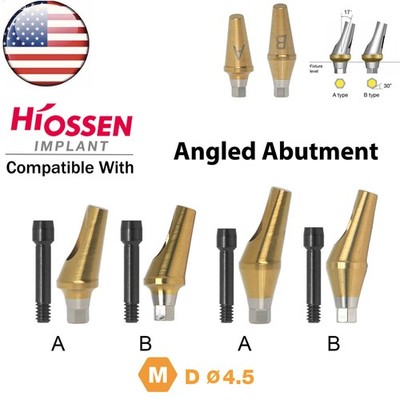 US Dental 17° Angled Anatomic Abutment Mini Ø4.5mm Fit Hiossen Osstem TS