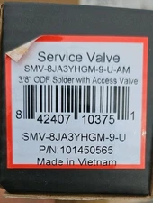 SANHUA Service Valve SMV-8JA3YHGM-9-U-AM 3/8" ODF Solder with Access Valve New
