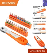 Portable 23-Piece Torx Screwdriver Bit Set - Ideal for Mechanics & DIY Projects
