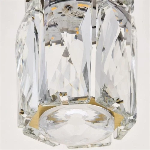 Elegant Lighting Polaris 9 Light Royal Cut Crystal LED Pendant in Gold - Picture 7 of 7