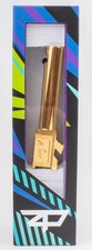 NEW Zaffiri Precision Glock 19 Gen 5 Top Chunk Ported Barrel Gold Ti Ni Finish
