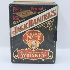 Vintage Jack Daniels Old No 7 Whiskey Tin Hudson-Scott & Sons Ltd Collectible